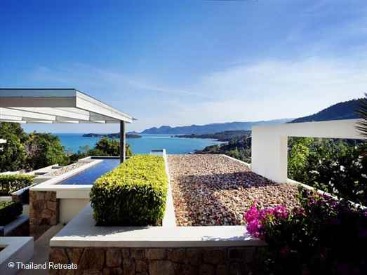 <p>Samujana 6 is a Koh Samui contemporary style villa on a luxury development, a short drive from Choeng Mon beach and lively Chaweng. Infinity pool and gym. Views of the ocean and Matlang island.</p>