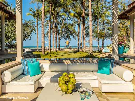 <p>Mia Beach Villa&nbsp;is a fabulous 6 bedroom luxury Koh Samui villa set at the northern tip of Chaweng Bay providing serenity and privacy yet within walking distance of the famous Chaweng Beach road with restaurants, bars, beach clubs and shops. Luxury services and a top class villa with great pool and outdoor lounge areas. <span style="color: #000080; font-size: 10pt;">Reduced rates for 3,4 &amp; 5 bedroom occupancy only with exclusive use of the villa certain seasons.</span></p>