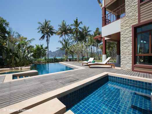 <p>Amatapura Beach Villa 1 is a fabulous Krabi beachfront villa in a spectacular setting with stunning ocean views over lawned gardens and just 10 minutes from popular Ao Nang town and beach</p>