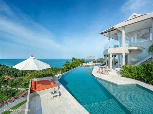 <p>Baan Bon Khao is a stunning 3 - 6 bedroom contemporary style luxury Koh Samui holiday villa with panoramic views over the north east of Koh Samui. Popular area close to all amenities. <span style="font-size: 10pt;"><strong>R<span style="color: #000080;">educed rates for 3,4 or 5 bedrooms occupancy with exclusive use of the villa.&nbsp;</span></strong></span></p>