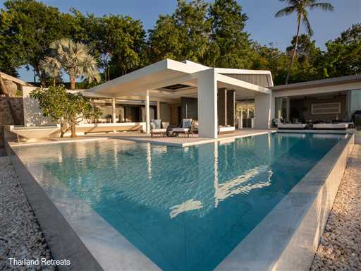 <p>Celadon is a very private and modern luxury villa nestled in a secluded hilltop offering stunning views over the islands of the Angthong National Marine Park and Koh Phangan. Cutting edge architecture and luxurious interiors embraces tropical indoor/outdoor living at its best.</p>