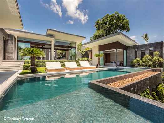 <p>Raku is a beautiful 4 bedroom designer villa with the best quality interior design furnishings. Sweeping views of the neighbouring islands and just a short drive down to palm fringed beaches on the popular north coast of Koh Samui.</p>