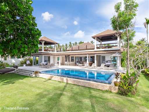 <p>Villa Sand is a spacious 5 bedroom luxury beachfront Phuket villa set on a beautiful tranquil beach just north of Phuket in Phang Nga. This fabulous villa sleeps 8 adults &amp; 6 children (or 10 adults) &amp; ideally suited for a family holiday. Amenities include a super swimming pool and a garden separating the villa from the beach large enough to set up a football pitch, badminton net and other activities.&nbsp;&nbsp;</p>