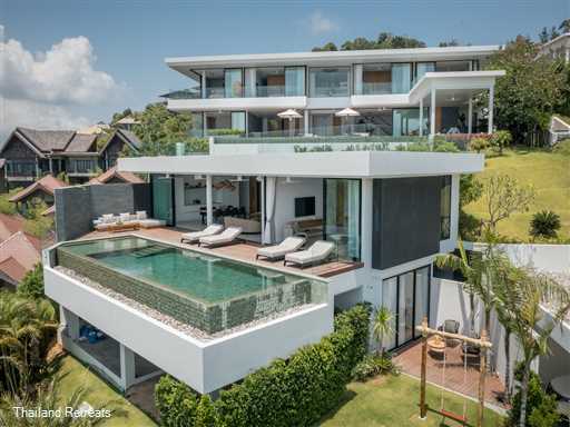 <p>Villa Amelia Ruby is a 3 bedroom + 1 kids room luxury villa of minimalist design villa and a superb modern interior set within the exclusive Narayan Heights in North Chaweng. This beautiful villa experiences stunning&nbsp;ocean views over Koh Matlang and has every modern amenity matched by the immaculate and attentive personal service of the in-villa team.</p>  <p></p>  <p></p>