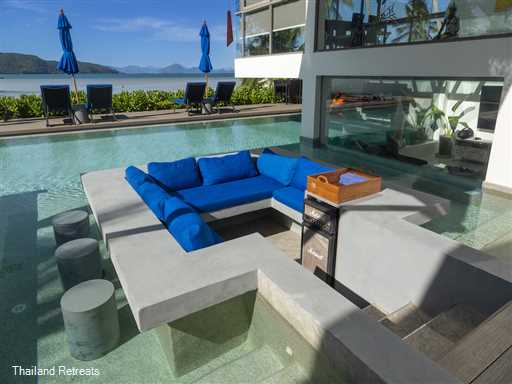 <p>Bella Samui Villa is unique and modern 5 bedroom beachfront villa located in a peaceful cove in the south of Koh Samui featuring fantastic contemporary living spaces bordering the swimming pool and enjoying stunning views of the neighbouring islands. <span style="font-size: 10pt;"><strong><span style="color: #000080;">Offers reduced rates for 3 or 4 bedroom occupancy only.</span></strong></span></p>