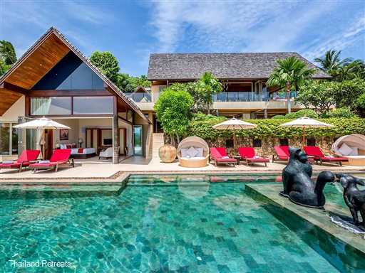 <p>Kalya Residence at Pancea Retreat is located in the exclusive area of Bophut Hills just 10 mins drive to Fisherman's village. This stunning 4 bedroom 4 bathroom villa is fully staffed and enjoys panoramic views and a fabulous 20m swimming pool</p>